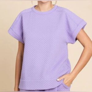 NWT!  JODIFL Lilac Textured Sweatshirt